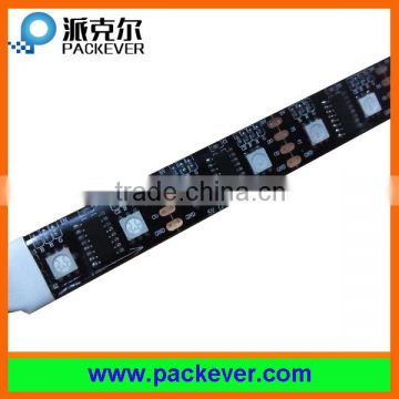 Epistar chip 2 year warranty IP65 black/white PCB 60 led/m lpd8806 led strip