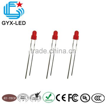 High quality LAMP LED red emitting color 3mm round type DIP LED