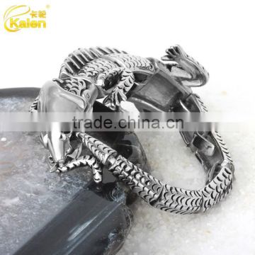 Fashion men's stainless steel animal bracelet clasp