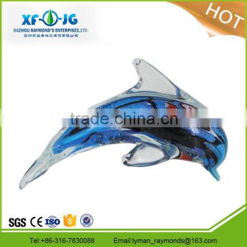 Murano glass dolphin for home decoration, glass animals