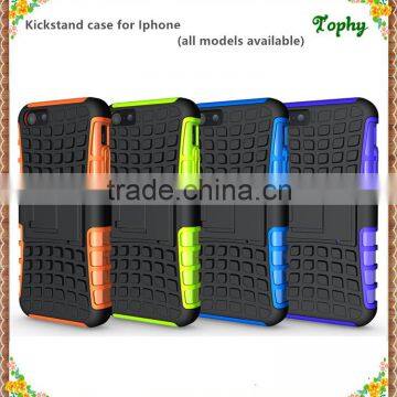 Stand Cell phone case made of TPU material for iphone 5C tpu pc