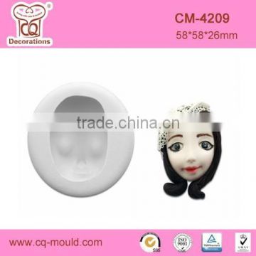 Cake Decorating 3D Doll Head Sugarcarft Mold
