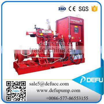 Defu Brand horizontal diesel engine firefighting pump