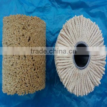 200mm x 60mm hole x 200mm thickness sisal rope polishing wheels/sisal buffing wheels