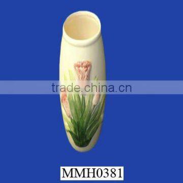 Vintage White Ceramic Customized Flower Vase