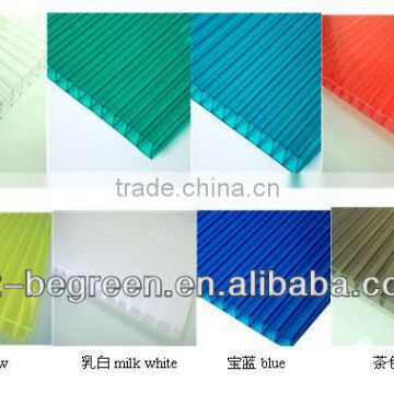 CL SHEET 8 mm thick double PC sunshine board.Greenhouse polycarbonate hollow sunshine pc sheet for roofing