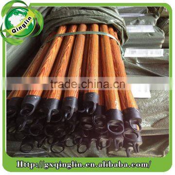 cheapest pvc coated wooden broom stick /wooden broom handle with colorful pvc