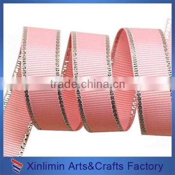 Character colorful printed logo stretch grosgrain ribbon