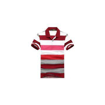 Man striped polo shirt design