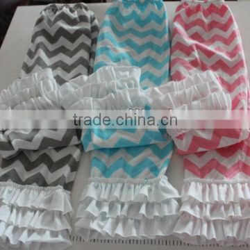 2015Wholesale Baby Cotton Chevron Color Pants Baby Trousers With Ruffles For Baby Chevron Cloth Shorts Ruffle PettiPants