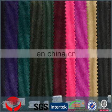 Hot polyester knitting wide wale corduroy/ cation corduroy velvet fabrics