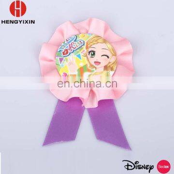 Wholesale cheap award ribbon rosette /satin ribbon rosettes