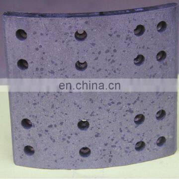 Truck trailer drum brake lining for chinese truck 13ton