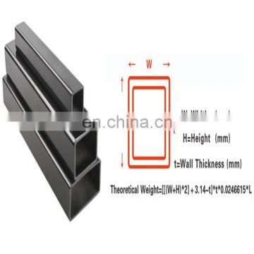 China TOP 500 manufacture origin Tianjin China hot roll  black tube 70*70 *2.0mm