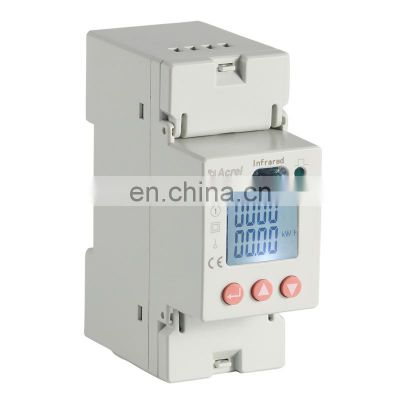 DIN rail energy meter Digital Only Display Type two module RS485 electricity kwh meter ADL100-ET with CE certificate