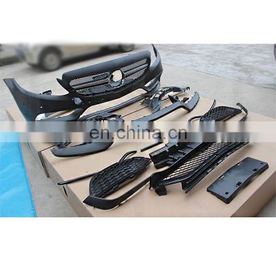 High quality auto body kit for Mercedes Benz C-class W205 change to AMG style