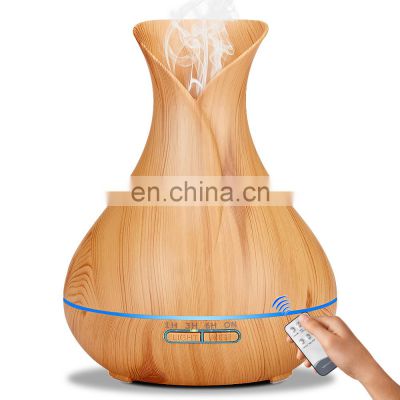 500ml big vase LED Light Room Aroma Diffuser Cool Mist Wholesale Air Ultrasonic Humidifier