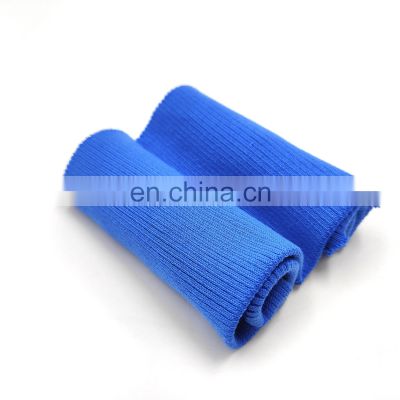 Flat rib polyester 1x1 2*2 ribbing for jacket rib 300 custom rib knit fabric