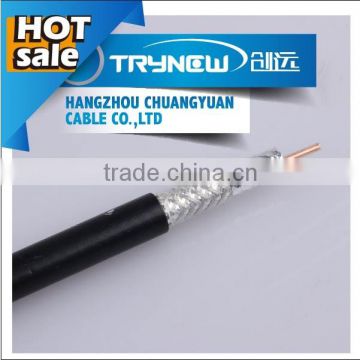 milc-17 standard RG11 75 ohm foam PE insulated RF coaxial cable