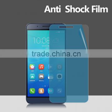 New product shatter proof screen protector blue anti-shock screen film for Huawei honor7i