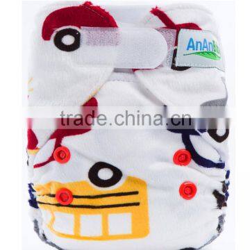 AnAnBaby Newborn Baby Cloth Diapers soft minky cloth diaper