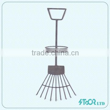 Abstract wrought iron broom metal wall art decoration