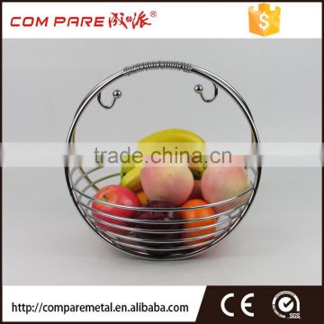 Chrome Wire Fruit Hanging Basket