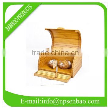 hot sell bamboo bread storage box