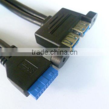 direct sale and low price USB AF*2 TO 20P Housing 3.0 cable
