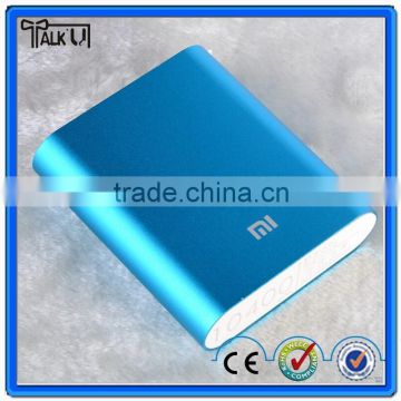 High quality rechargeable mobile phone power bank 10400mAh xiaomi power bank with double USB