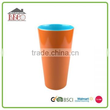 Bright color round melamine yellow cup