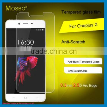 9H 0.33MM / 0.2MM waterproof tempered glass screen protector for One plus X