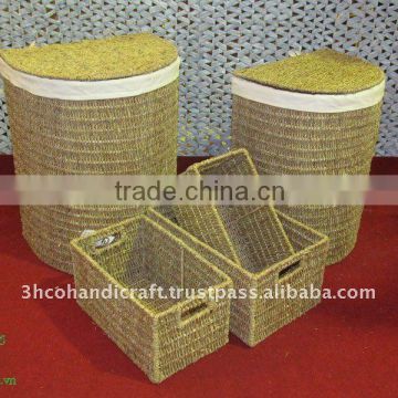 2015 New Product Seagrass Hamper for Home Decoration and Furniture