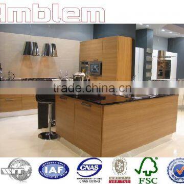 HIgh quality wood grain MFC kitchen cabinets