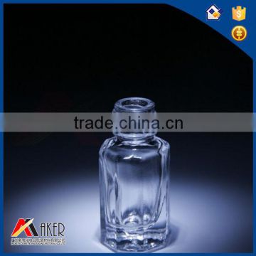 Hot Sale funny Shape Clear Empty Glass Nail Polish Bottles with lovely cap
