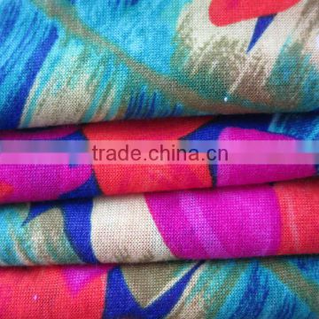 100% Polyester colorful pattern polular design poly spun knitted jersey fabric