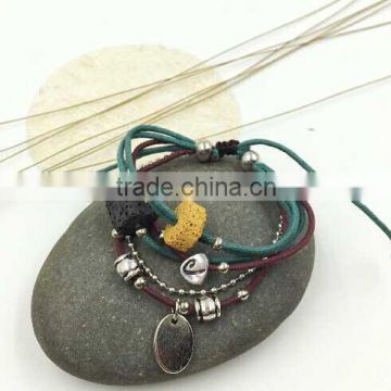 bob trading custom volcanic lava rock stone bracelet wooden bead buddha bracelet