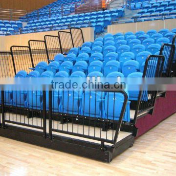 sport facility platform retractable tribune telescopic bleacher folding plastic seating flex grandstand. portable bleacher