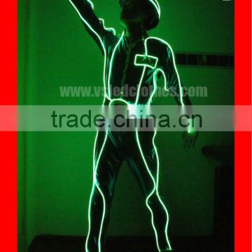 Tron Costume Fiber Optic, Not EL Wire