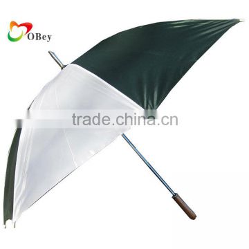 Bottle/white wind resistant manual open golf umbrella