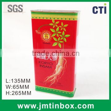Promotional gift ginseng tin box