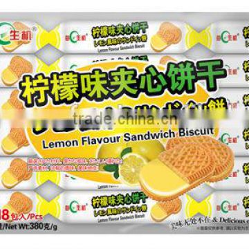 Lemon Cream Sandwich Biscuit
