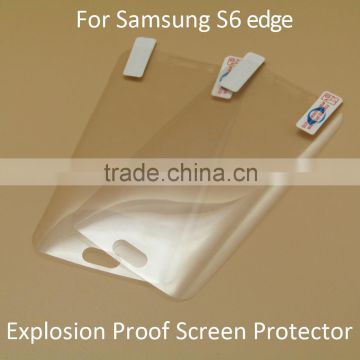 Trade Assurance TPU explosion proof screen protector for samsung s6 edge
