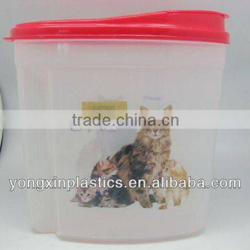 plastic pet food container.disposable food container