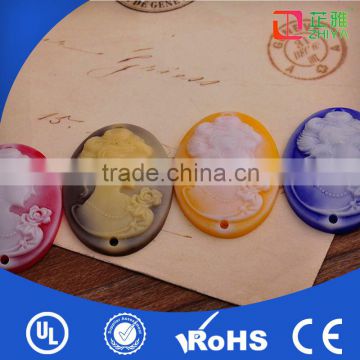 Wholesale Resin Cameo sew on stone,resin button