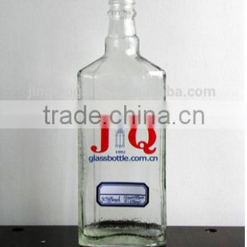 500ml clear glass whisky bottle