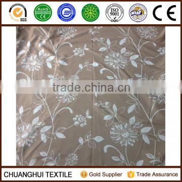 280cm width beautiful flower printed blackout fabric for curtain