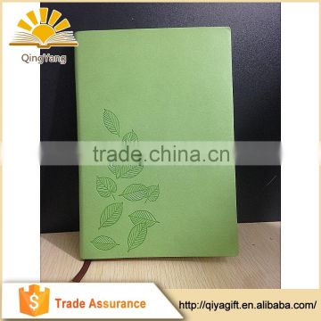 PU Leather Softcover Ruled Embossed Notebook A5