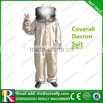 Coverall dacron high quality beekeeping suits and gloves