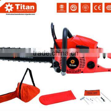 Titan 62cc 3.5HP gasoline Chain Saw with CE certification